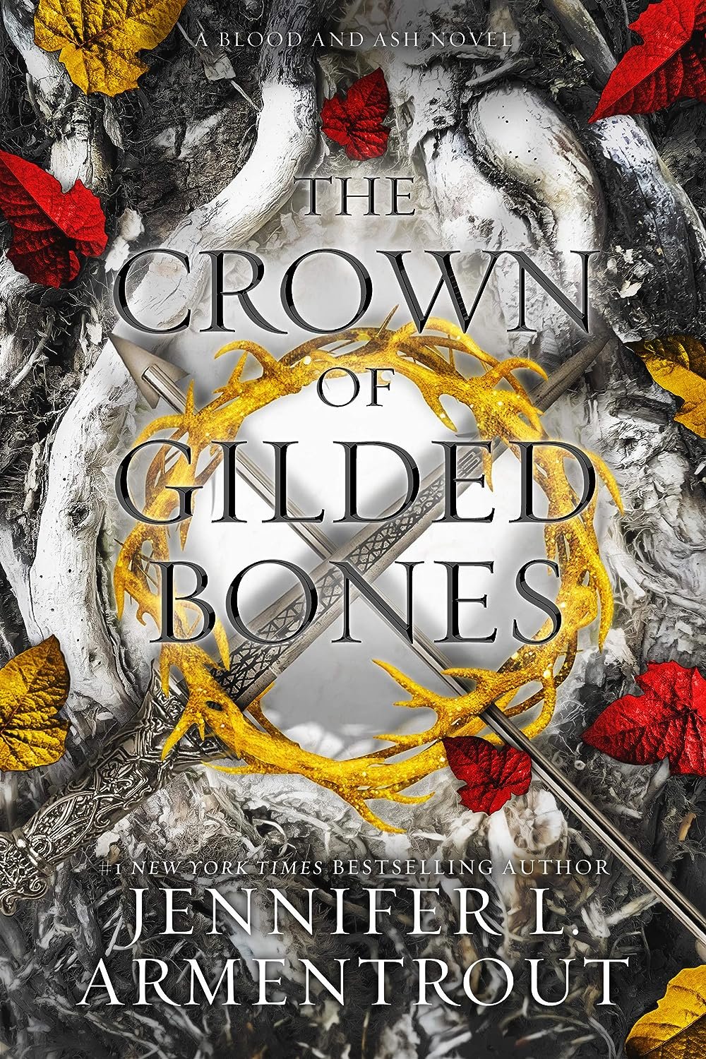 Cover for A Crown of Gilded Bones (Blood and Ash Book 3)
