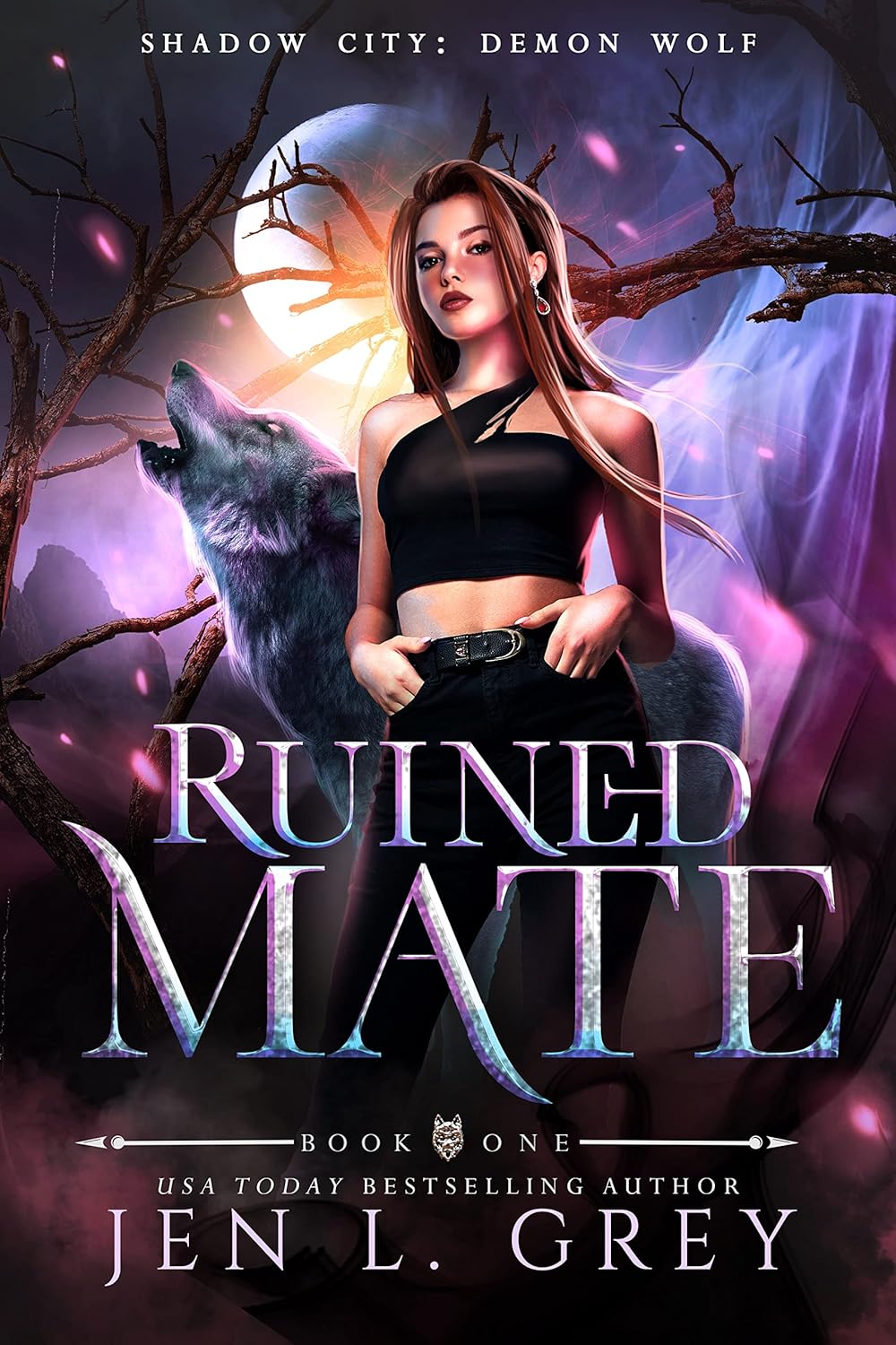 Cover for Ruined Mate (Shadow City: Demon Wolf Book 1)